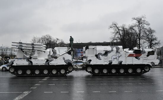Victory Day Parade practice on Red Square