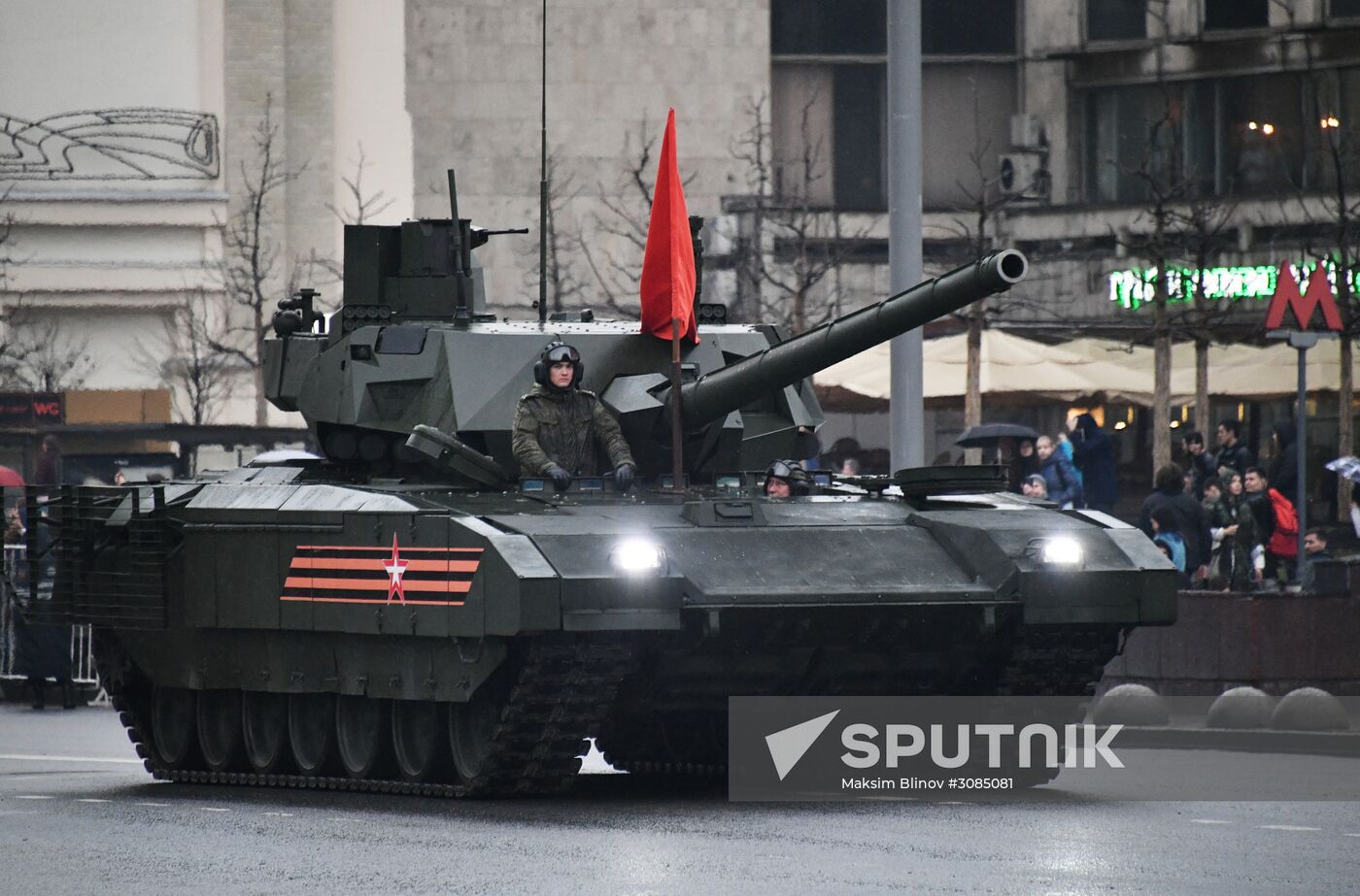 Victory Day Parade practice on Red Square