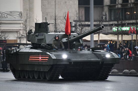 Victory Day Parade practice on Red Square
