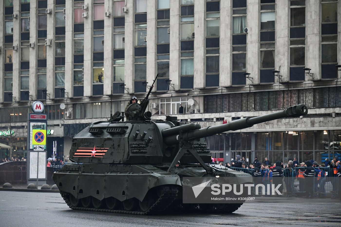 Victory Day Parade practice on Red Square