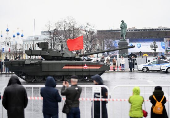 Victory Day Parade practice on Red Square