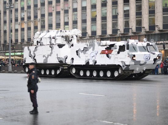 Victory Day Parade practice on Red Square