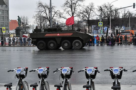 Victory Day Parade practice on Red Square