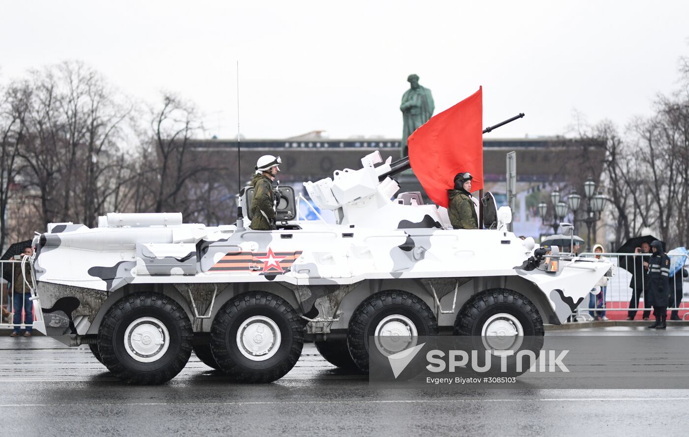 Victory Day Parade practice on Red Square