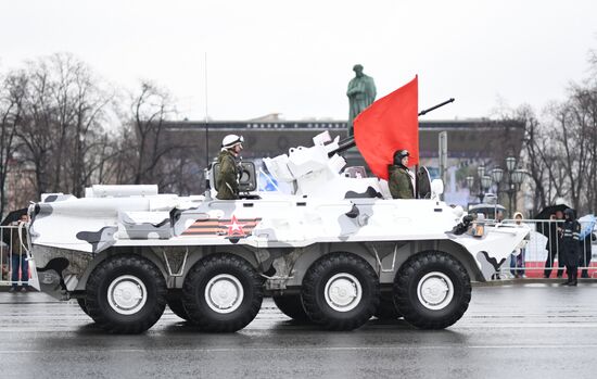 Victory Day Parade practice on Red Square