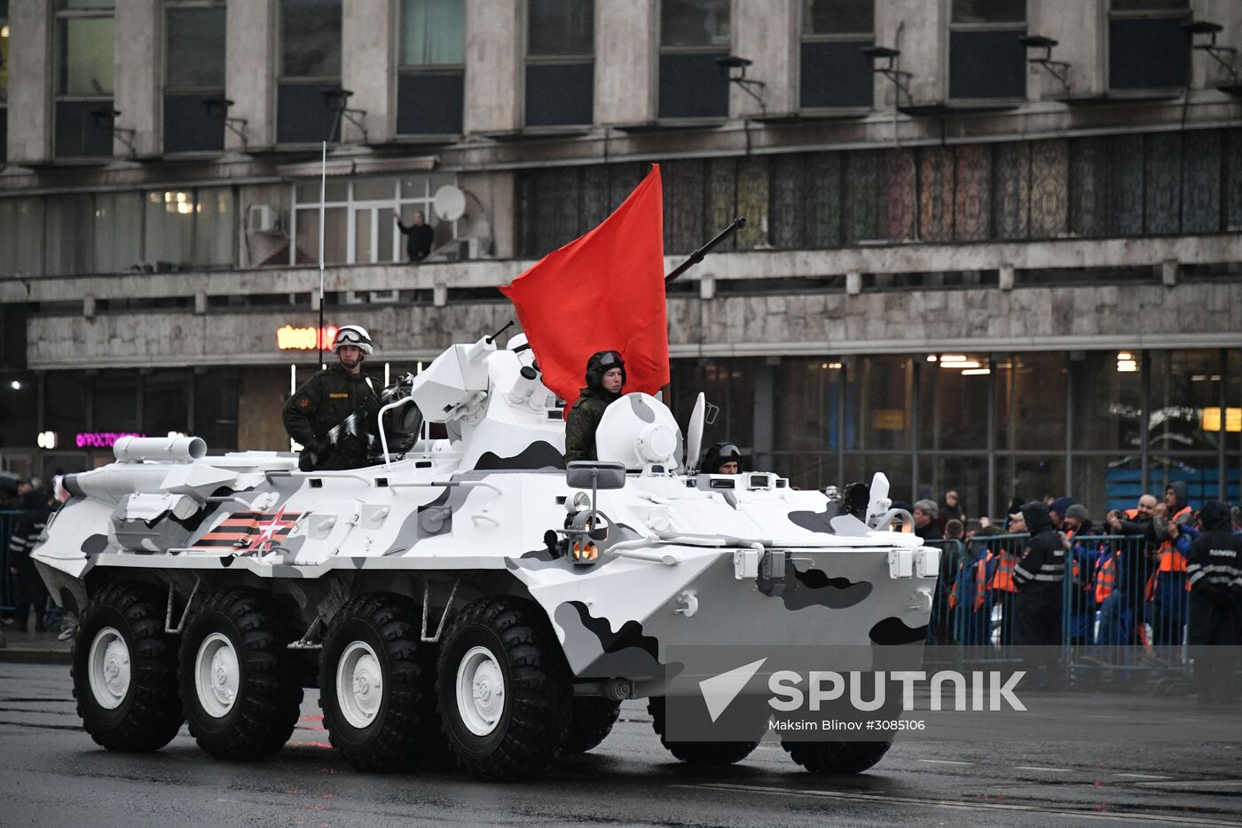 Victory Day Parade practice on Red Square