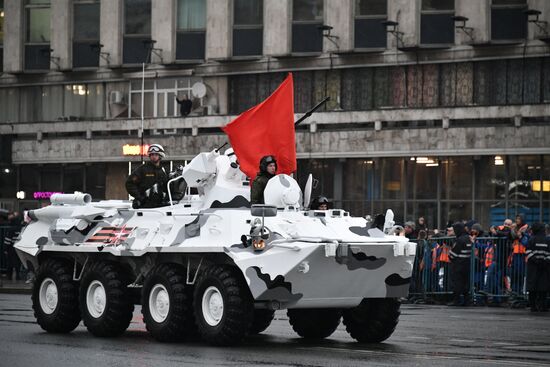 Victory Day Parade practice on Red Square