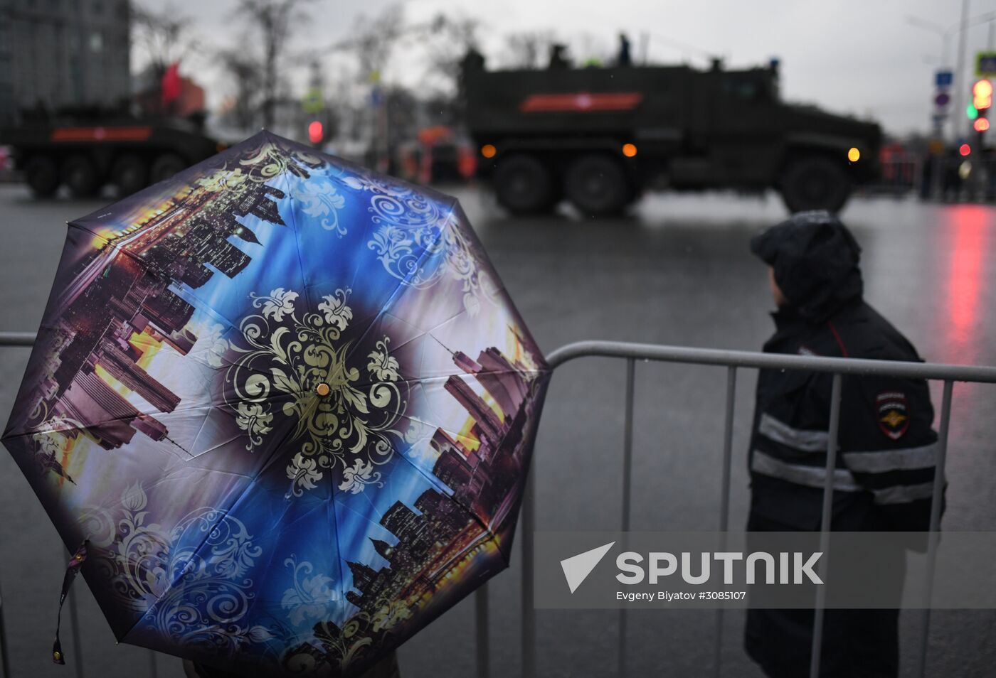 Victory Day Parade practice on Red Square