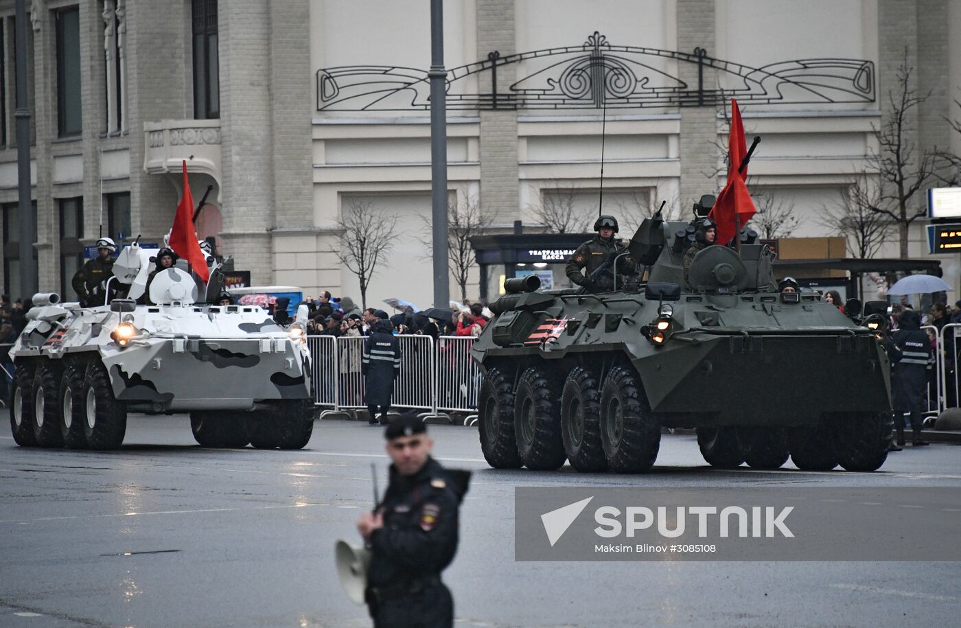 Victory Day Parade practice on Red Square