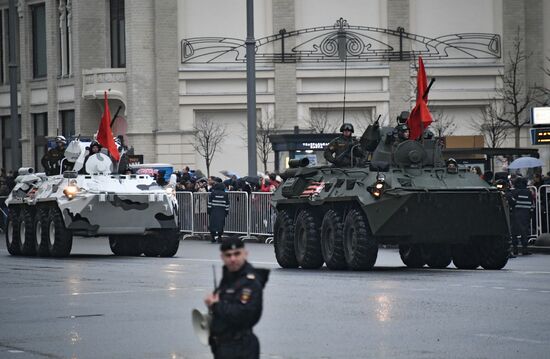 Victory Day Parade practice on Red Square