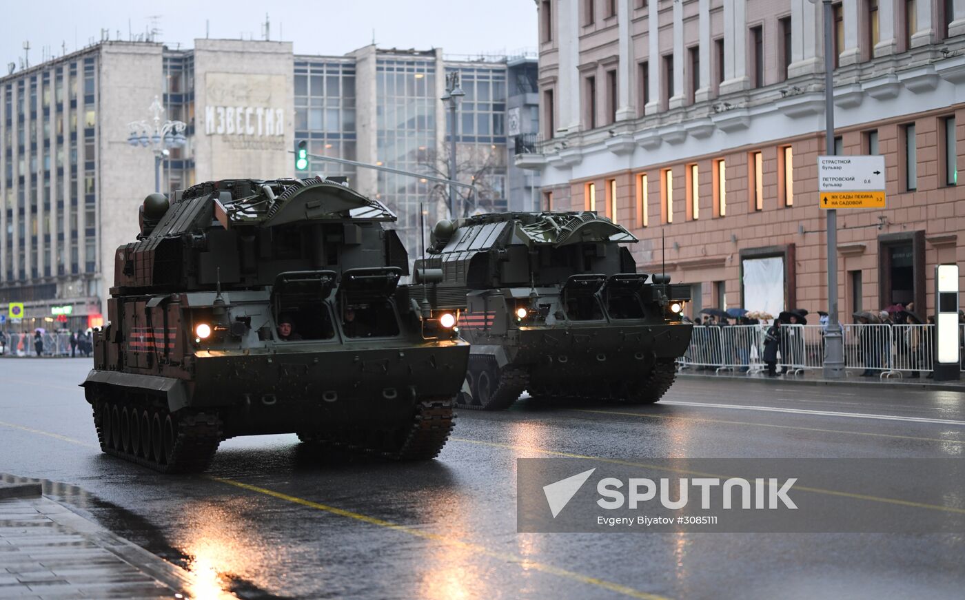 Victory Day Parade practice on Red Square