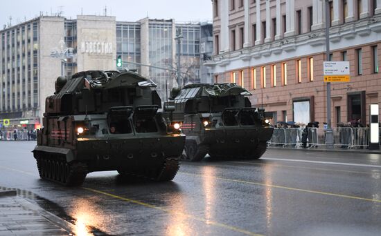 Victory Day Parade practice on Red Square
