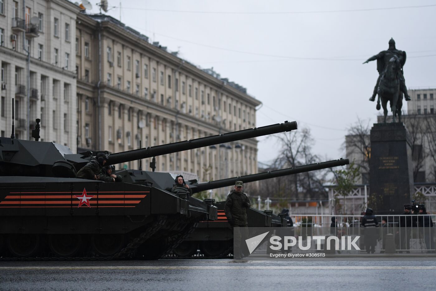Victory Day Parade practice on Red Square