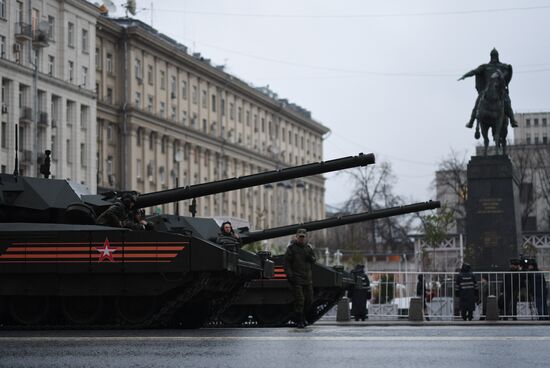 Victory Day Parade practice on Red Square