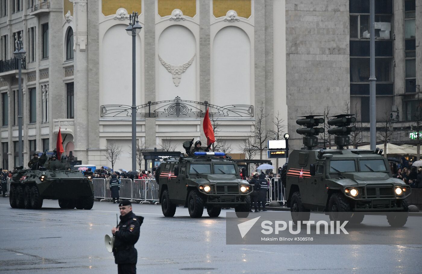 Victory Day Parade practice on Red Square