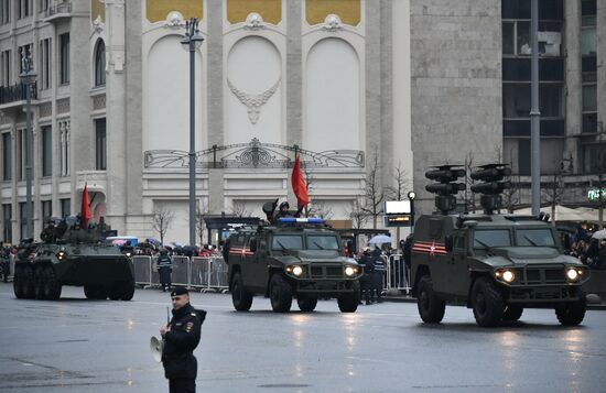 Victory Day Parade practice on Red Square