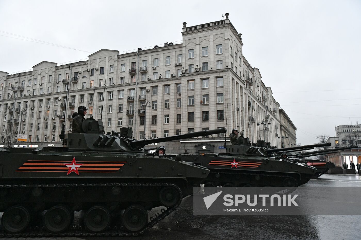 Victory Day Parade practice on Red Square