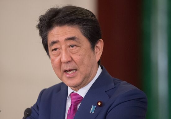 Russian President Vladimir Putin meets with Japanese Prime Minister Shinzo Abe