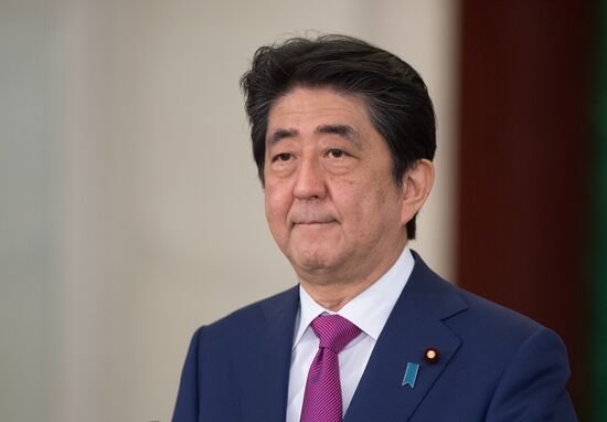 Russian President Vladimir Putin meets with Japanese Prime Minister Shinzo Abe