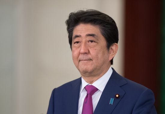 Russian President Vladimir Putin meets with Japanese Prime Minister Shinzo Abe