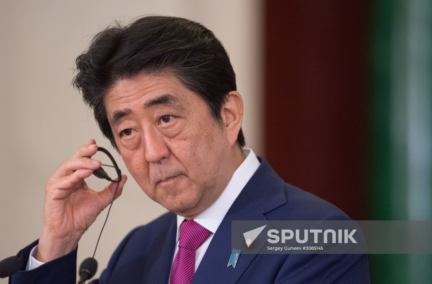 Russian President Vladimir Putin meets with Japanese Prime Minister Shinzo Abe