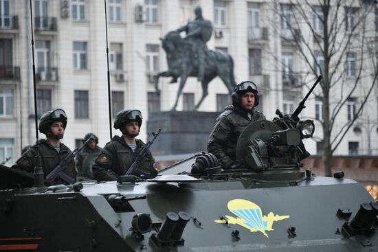 Victory Day Parade practice on Red Square