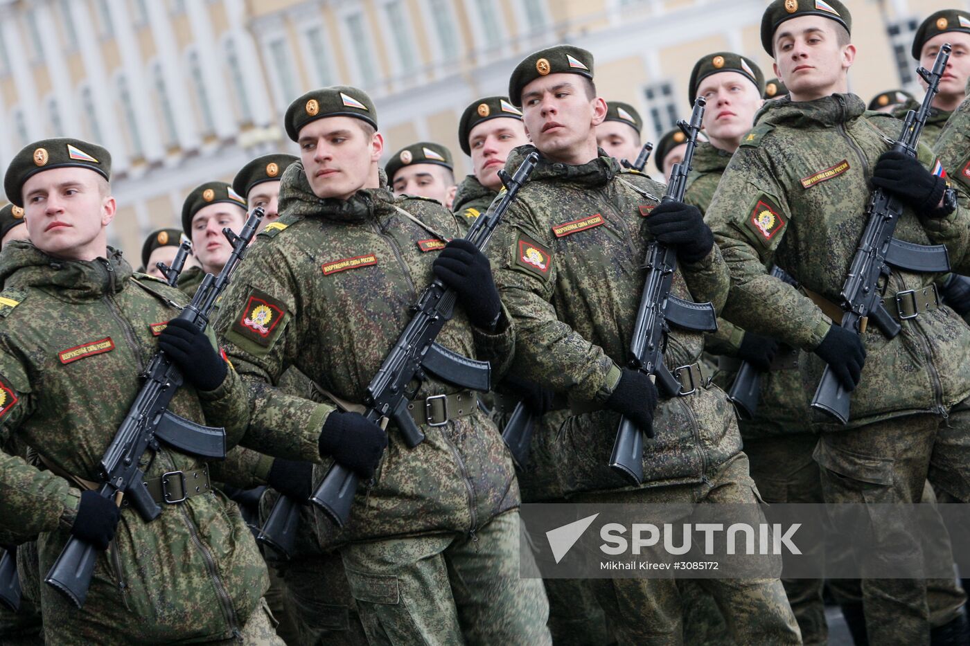 Victory Day Parade practice in St. Petersburg