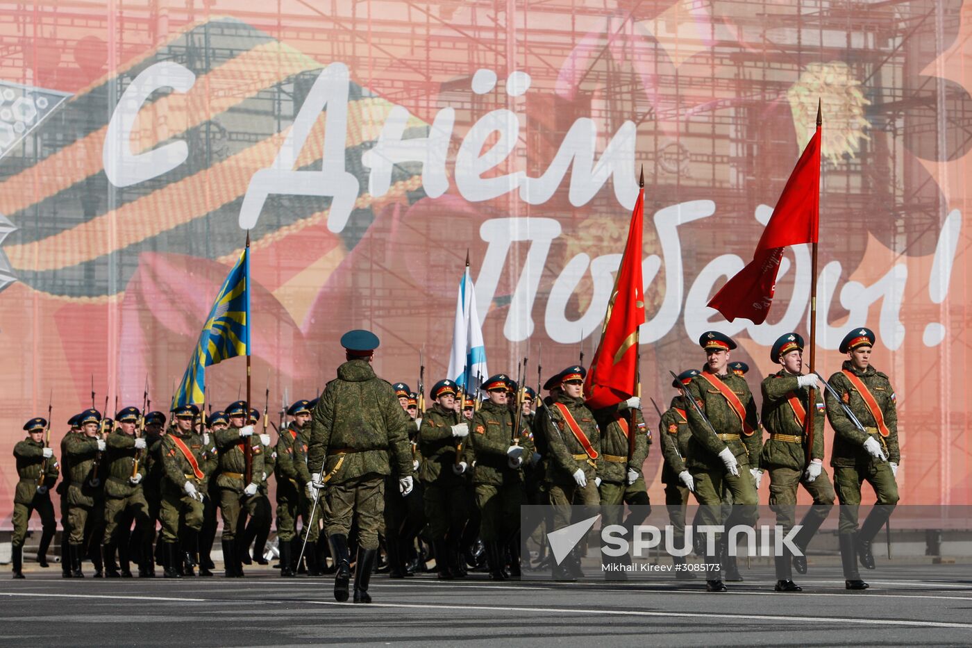 Victory Day Parade practice in St. Petersburg