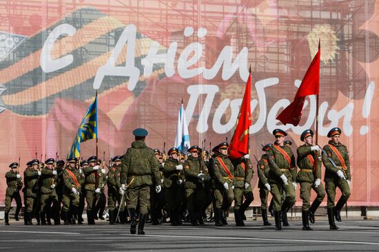 Victory Day Parade practice in St. Petersburg