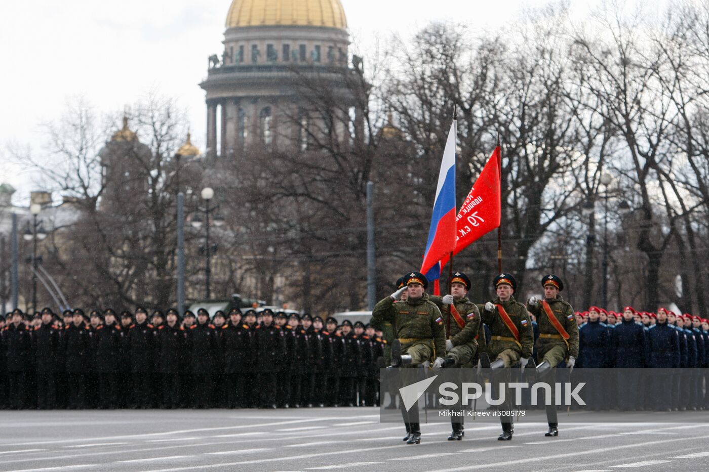 Victory Day Parade practice in St. Petersburg