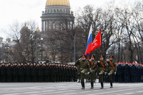 Victory Day Parade practice in St. Petersburg