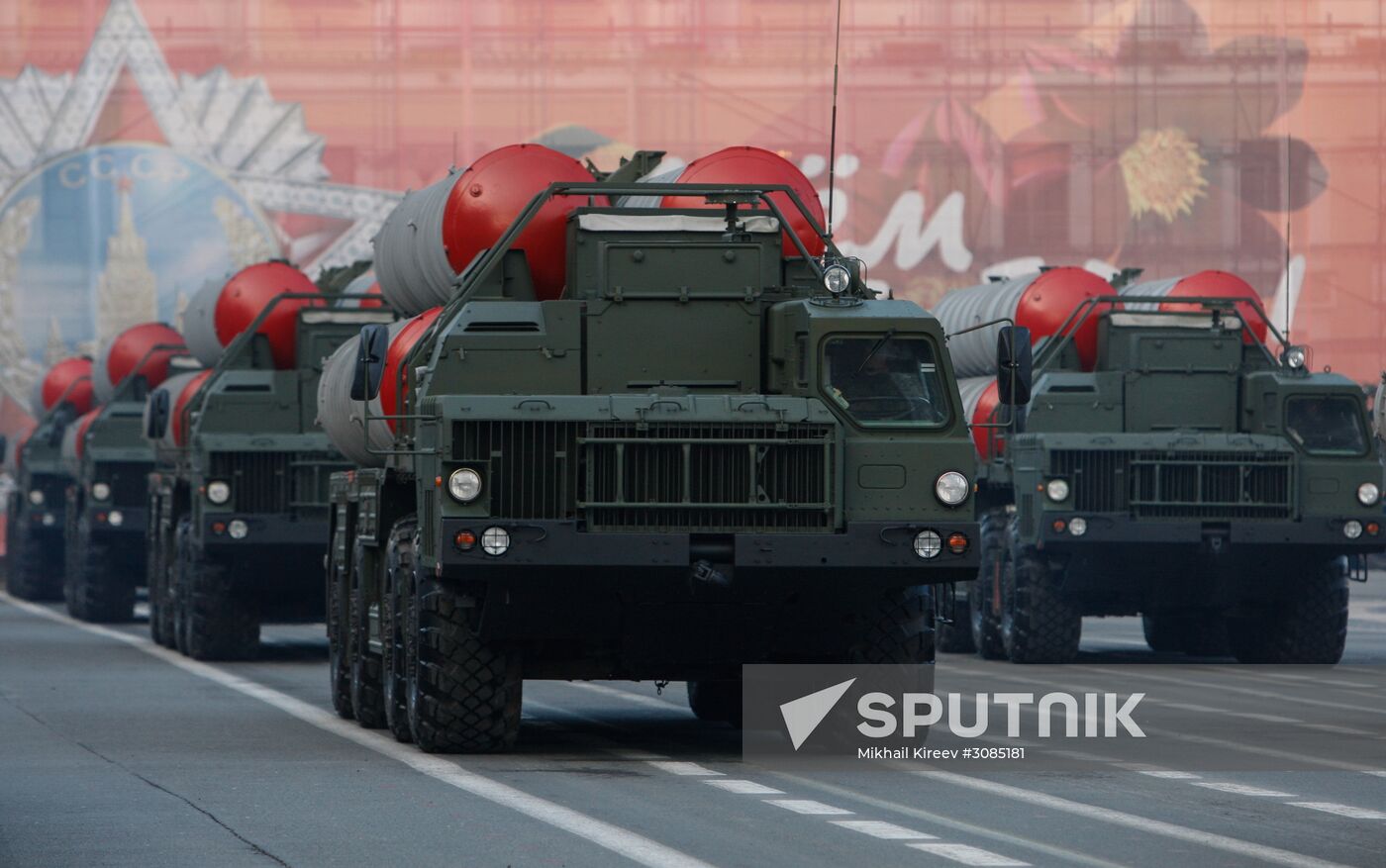 Victory Day Parade practice in St. Petersburg