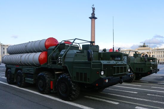 Victory Day Parade practice in St. Petersburg