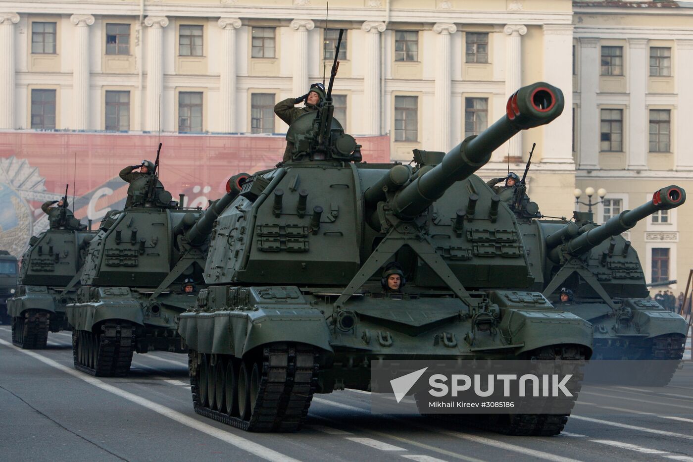 Victory Day Parade practice in St. Petersburg