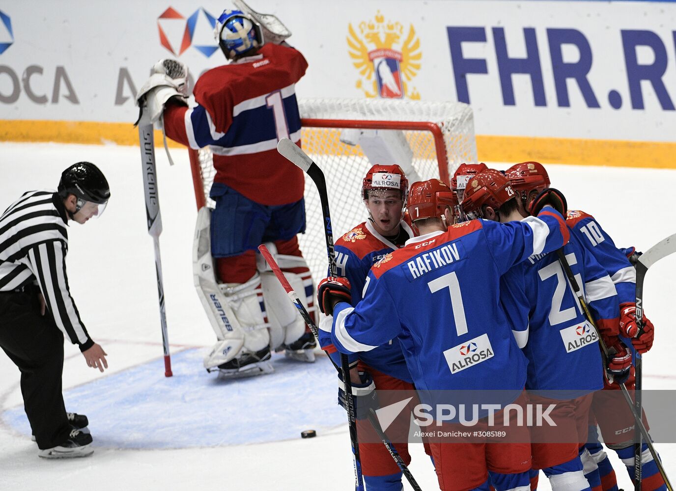 Ice hockey. Alrosa Cup. Norway vs. Russia