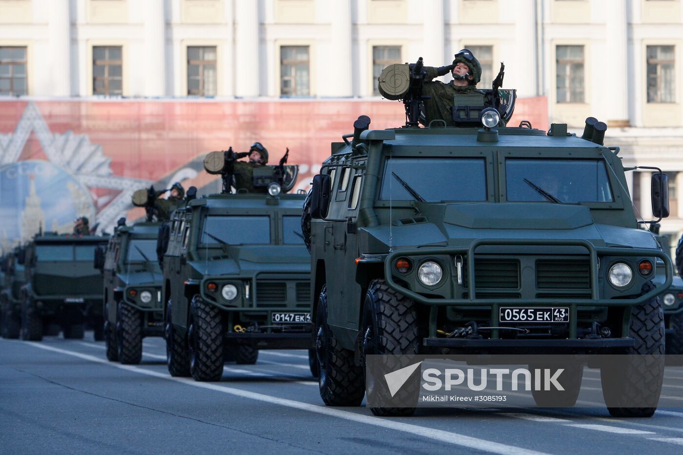 Victory Day Parade practice in St. Petersburg