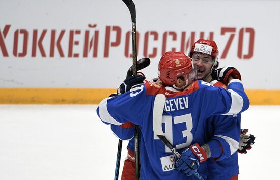 Ice hockey. Alrosa Cup. Norway vs. Russia