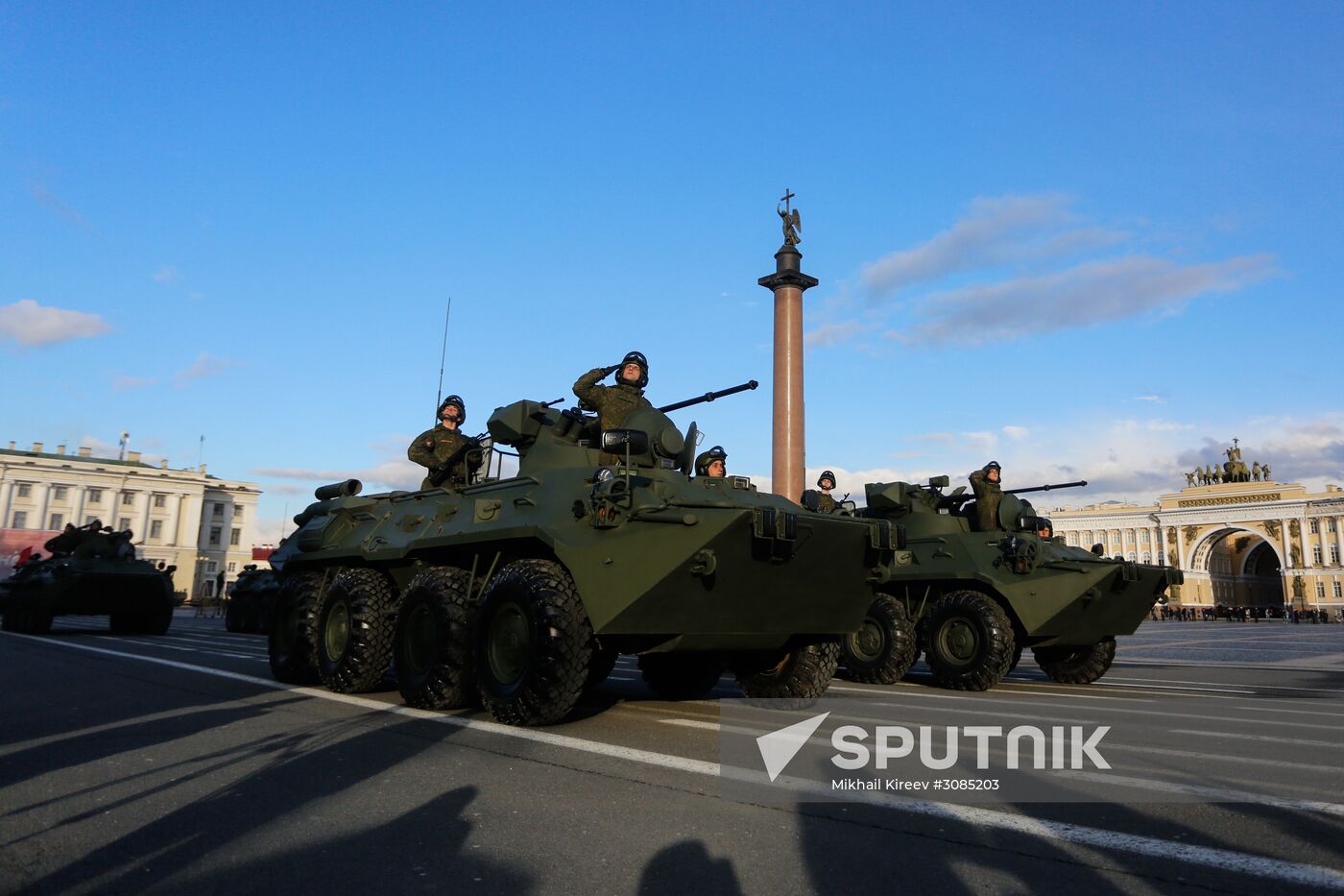 Victory Day Parade practice in St. Petersburg