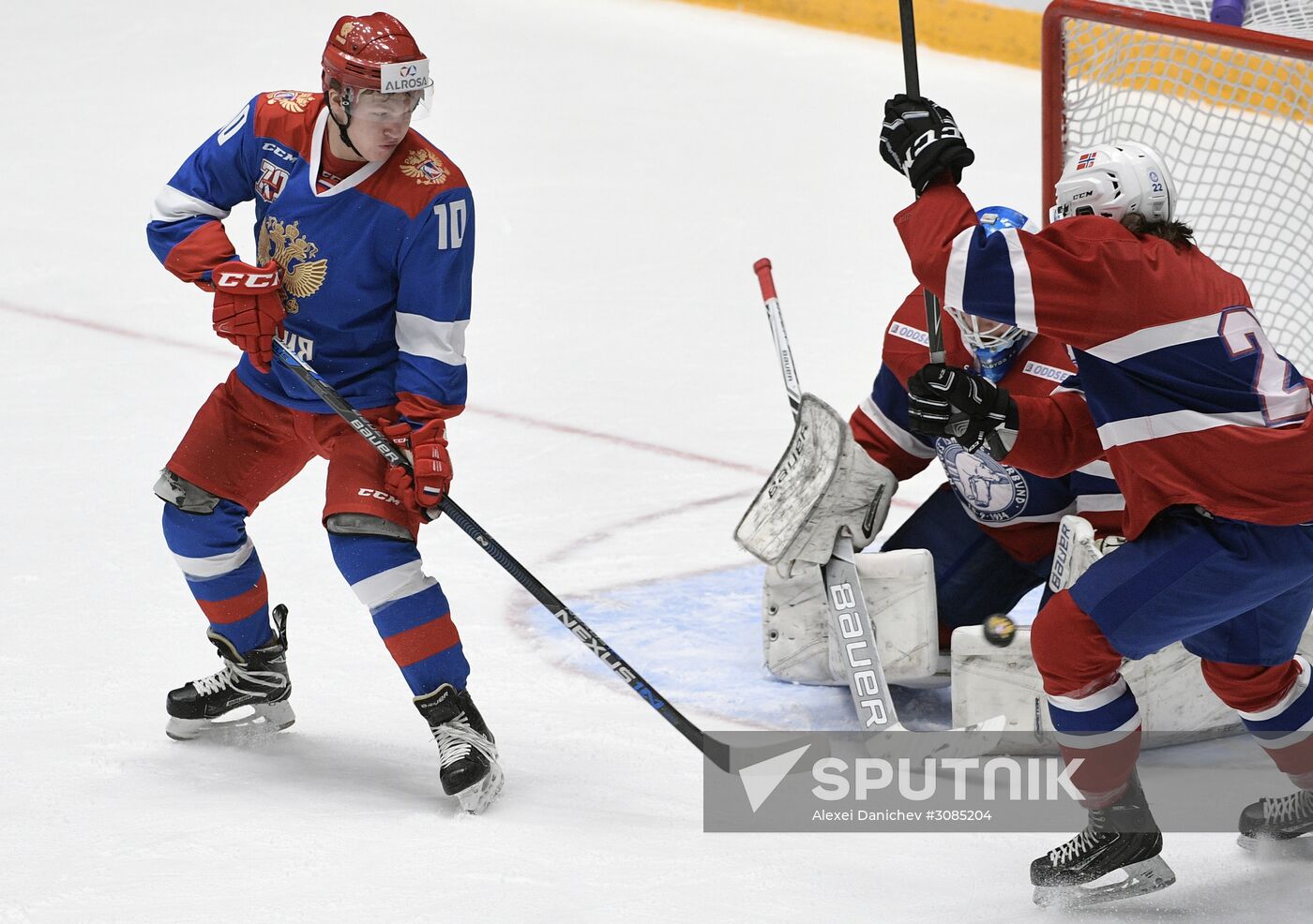 Ice hockey. Alrosa Cup. Norway vs. Russia