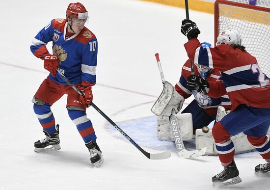 Ice hockey. Alrosa Cup. Norway vs. Russia