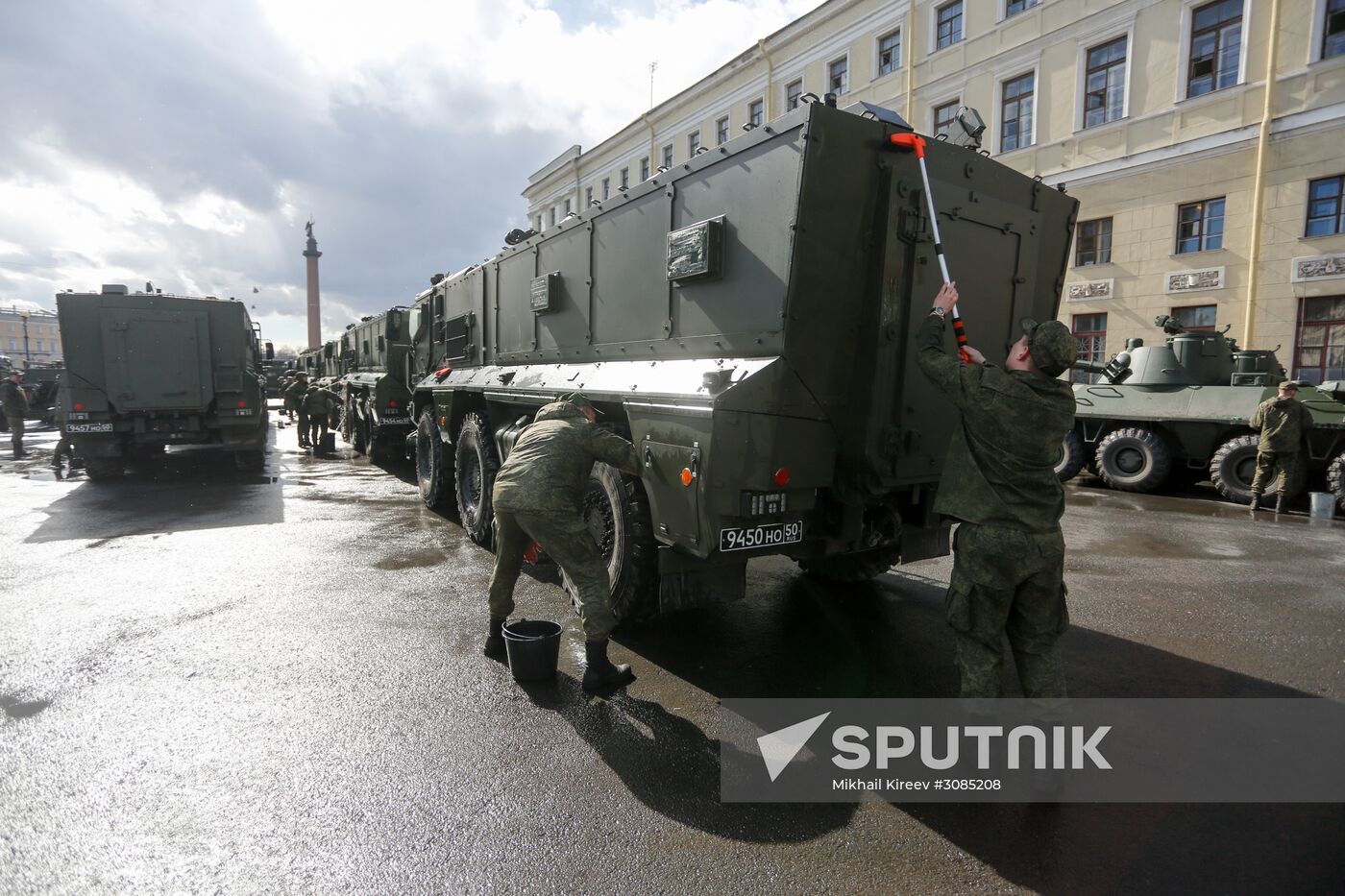 Victory Day Parade rehearsal in St. Petersburg