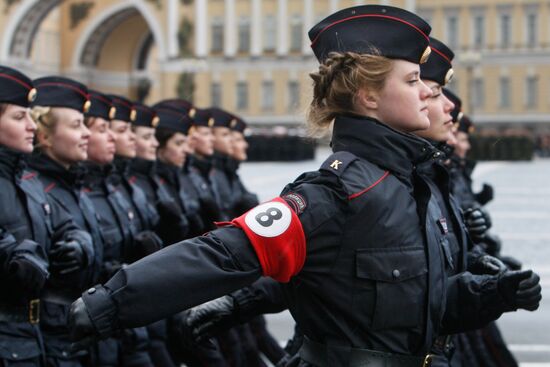 Victory Day Parade practice in St. Petersburg