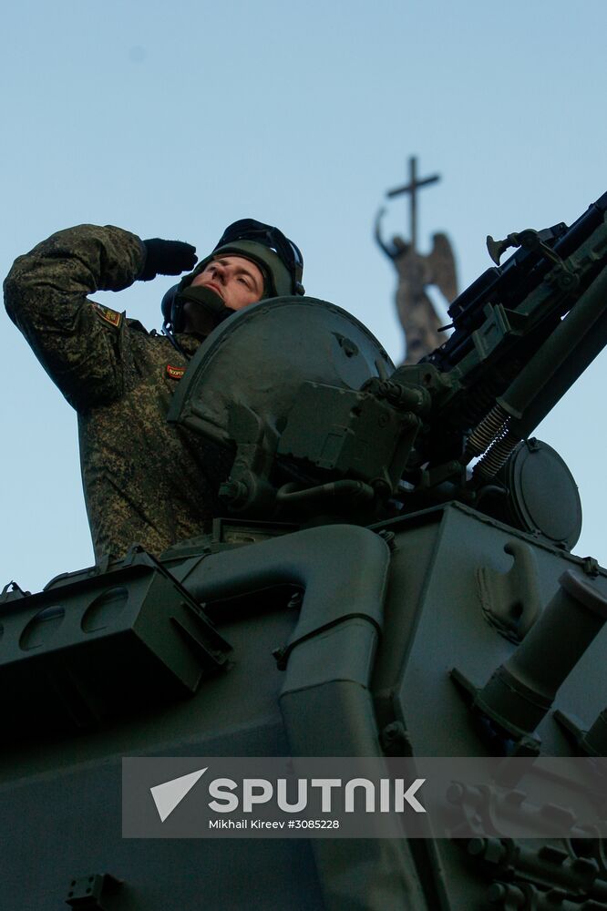 Victory Day Parade rehearsal in St. Petersburg