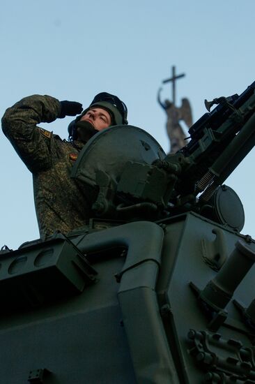 Victory Day Parade rehearsal in St. Petersburg