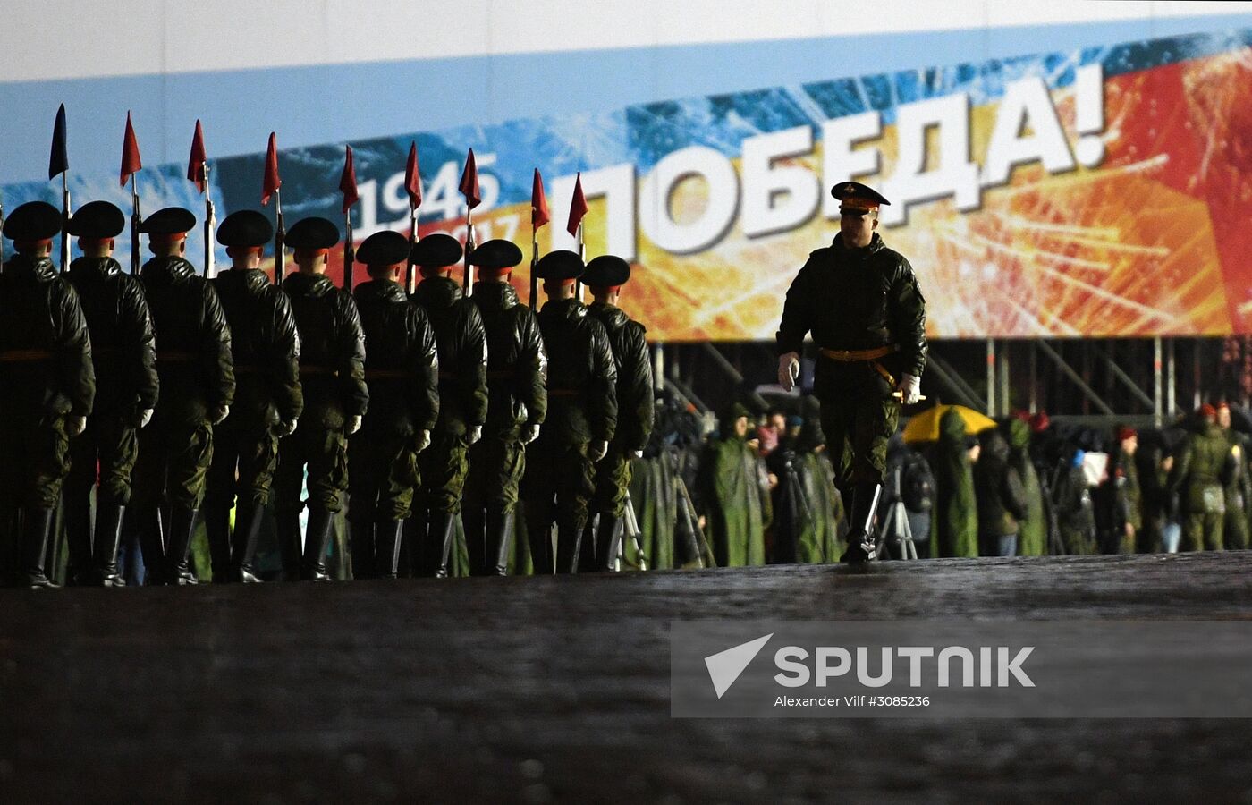 Victory Day Parade practice on Red Square