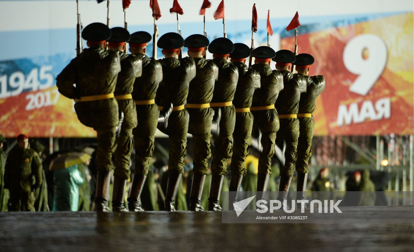 Victory Day Parade practice on Red Square