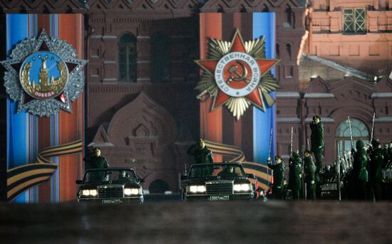 Victory Day Parade rehearsal on Red Square