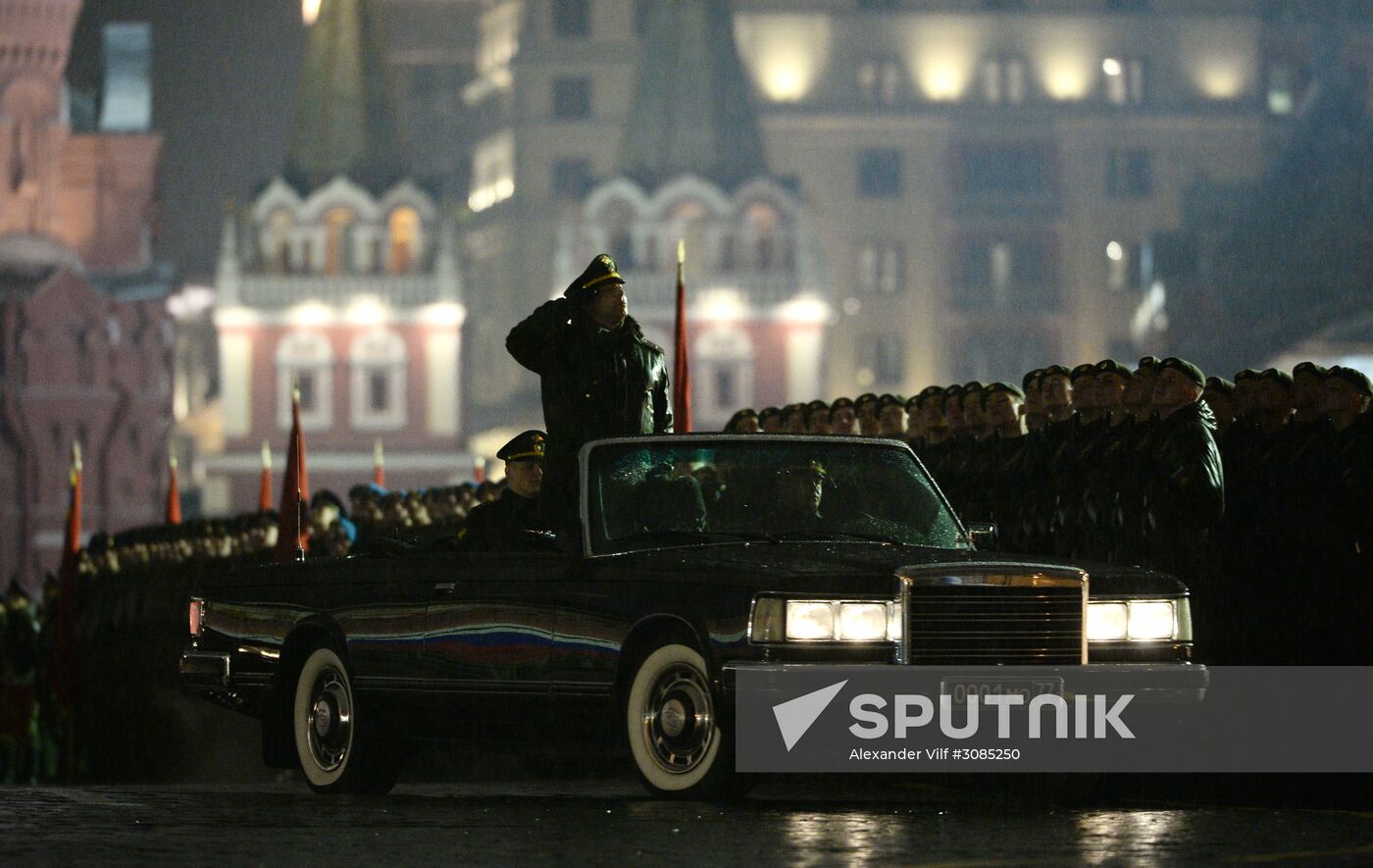 Victory Day Parade practice on Red Square