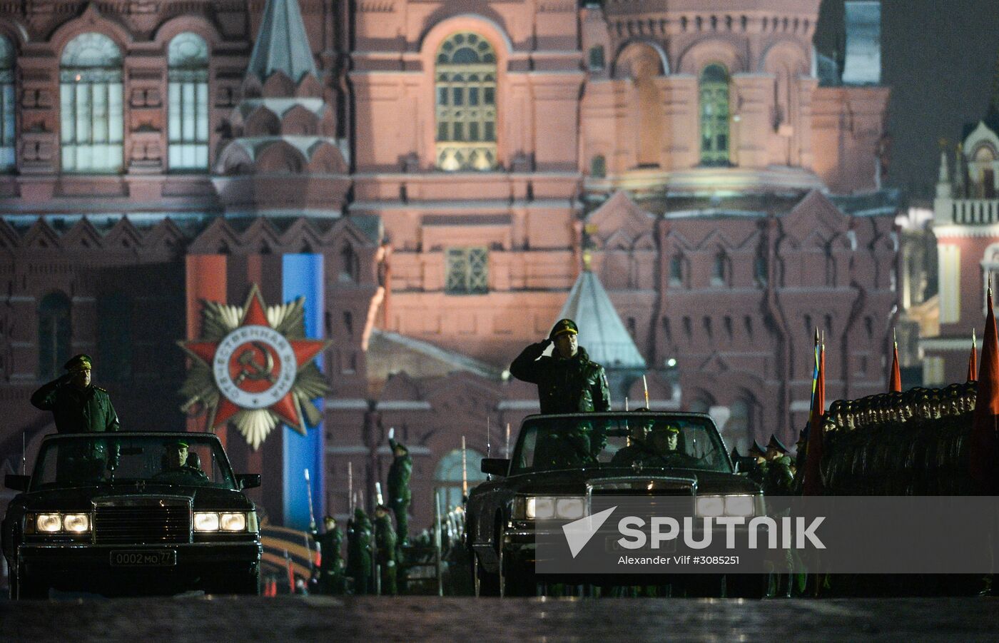 Victory Day Parade practice on Red Square