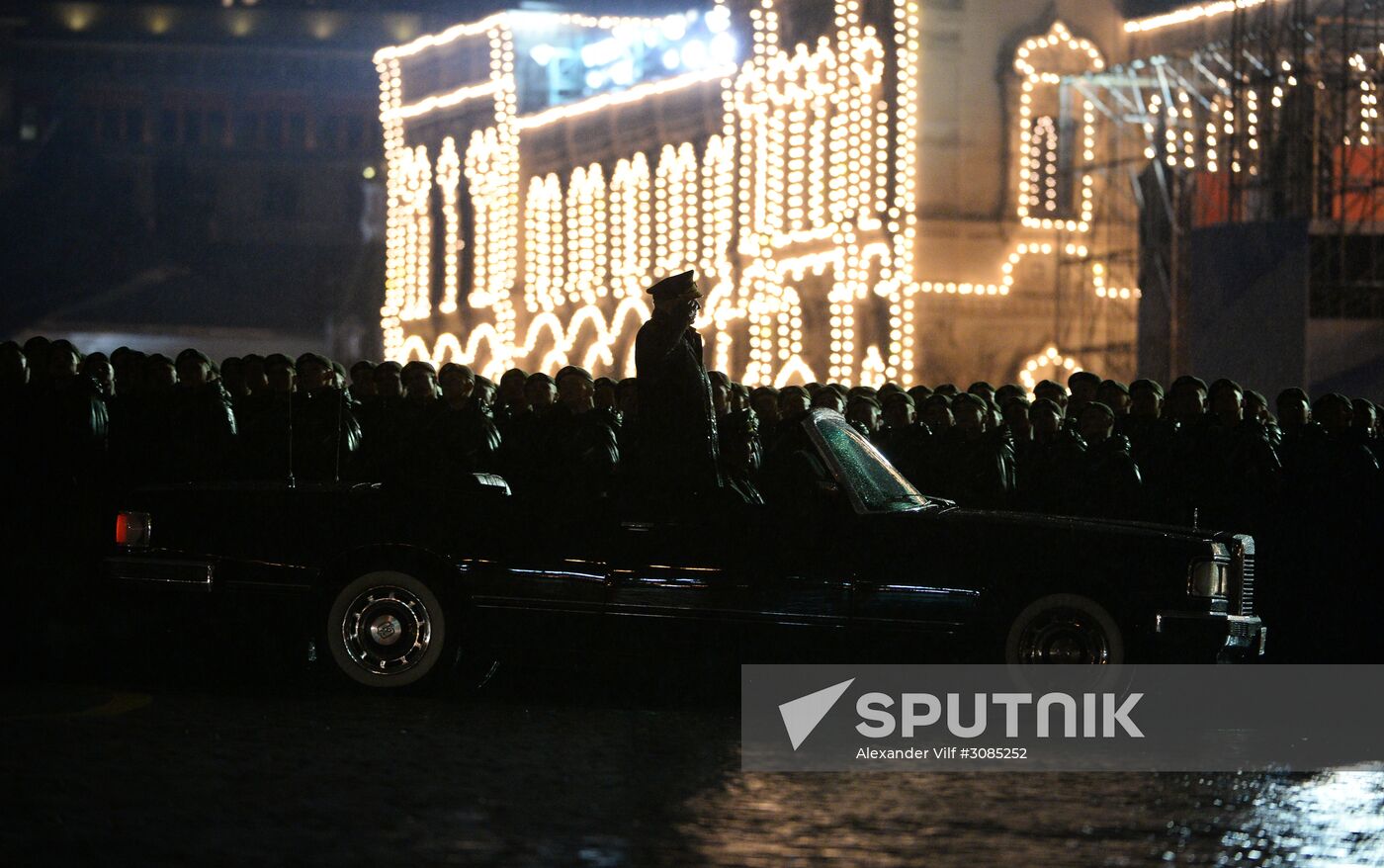 Victory Day Parade practice on Red Square